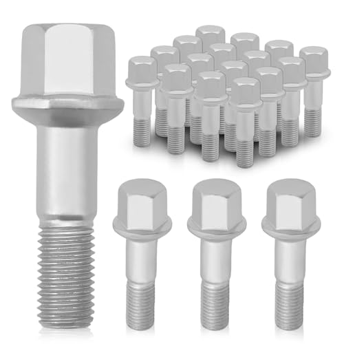Anlseiod 20x Radbolzen Radschraube für Mercedes A-Klasse W168 C-Klasse W202/W203 E-Klasse W124/ W210 CLK SL R129 SLK R171 Vaneo 414 Radschrauben Kompatibel 0009904807 A0009904807 von Anlseiod