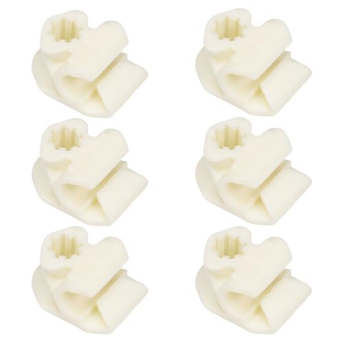 Anlseiod Bremsschlauch Clips für VW MK4 Golf Bora X6 Tdi Gti V5 V6 R32 Bremsleitung Halter Bremsleitung Befestigungen zur Befestigung des Bremsschlauchs(6 Stück Farbe:weiß) von Anlseiod