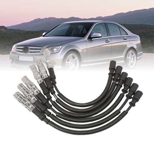Anlseiod 6x für Mer.ce.des C-Klasse W204 CLS C219 Zündleitungssatz Zündkabel Zündkabelsatz A2721500318 für E-Klasse W211 W212 Cabriolet A207 Coupe C207 T-Model S211 S212 von Anlseiod