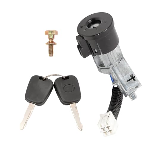 Anlseiod Zündschloss für Citroen C1 Peugeot 107 Toyota Aygo N0501412 N0502200 Zündschloss Schlosssatz Zündlaufschloss mit 2 Schlüssel von Anlseiod