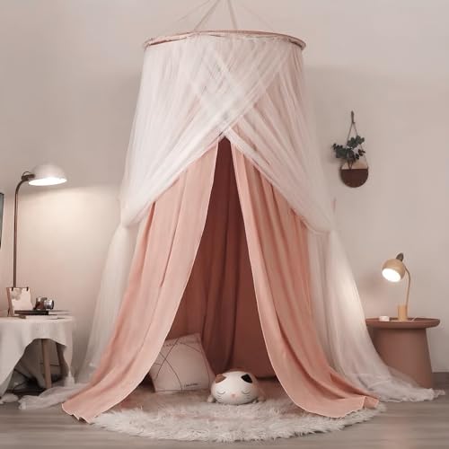 Anmas Power Bett Baldachin für Mädchen Doppelschicht Kuppel Moskitonetz Prinzessin Baldachin für Mädchen Schlafzimmer Dekoration Leseecke Anmas Power Bett Baldachin für Mädchen Doppelschicht Kuppel Moskitonetz Prinzessin Baldachin für Mädchen Schlafzimmer Dekoration Leseecke von Anmas Power