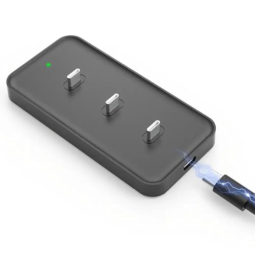 Anmeery Bewegungssensorlicht Ladestation LED-Schranklicht Ladestation für mehrere Geräte Das gleichzeitige Aufladen von drei Punk-Leuchten spart Zeit, Platz und ist bequemer (schwarz) von Anmeery