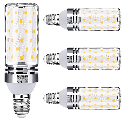 Anmossi E14 LED Lampe Warmweiß,3000K,1200Lm,Nicht Dimmbar,12W E14 Led Mais Lampen ersetzt 100W Glühbirne,Energiesparlampe Kleine Edison Schraube E14,4er Pack von Anmossi