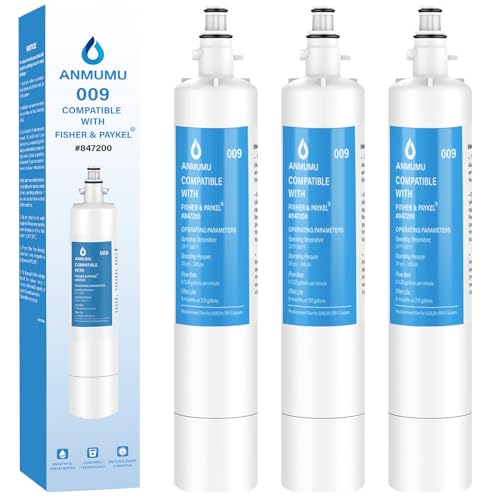 Anmumu Kühlschrank-Wasserfilter für Fisher & Paykel Kühlschränke, NSF 42 Ersatz für 847200, E522, E422, E402, 3 Stück von Anmumu