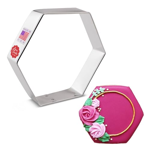 Ann Clark Ausstechform, sechseckig, 9,5 cm, von Ann Clark - Hamantaschen Ausstechformen - Purim von Ann Clark Cookie Cutters