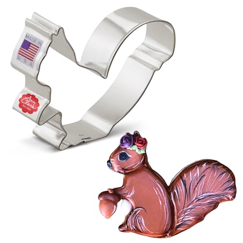 Eichhörnchen Ausstechform, 9,53cm, US verzinnter Stahl von Ann Clark von Ann Clark Cookie Cutters