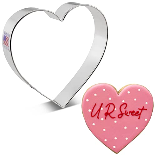 Keksausstecher Herz Ausstecher - 10,2 cm - Valentinstag Ausstechformen von Ann Clark USA von Ann Clark Cookie Cutters