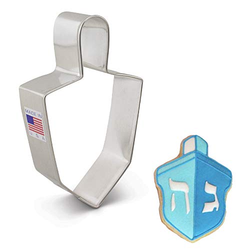 Ann Clark Ausstechform - Jüdische Dreidel - 10,16 cm - US verzinnter Stahl von Ann Clark Cookie Cutters