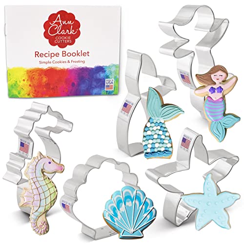 Ann Clark Cookie Cutters 5-teiliges Ausstechformen-Set Meerjungfrau Meerjungfrau Schwanz Seestern Seepferdchen Muschel Ann Clark Cookie Cutters 5-teiliges Ausstechformen-Set Meerjungfrau Meerjungfrau Schwanz Seestern Seepferdchen Muschel von Ann Clark Cookie Cutters