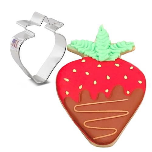 Keksausstecher Erdbeere - Obst, 8,9 cm - Ausstechformen von Ann Clark von Ann Clark Cookie Cutters