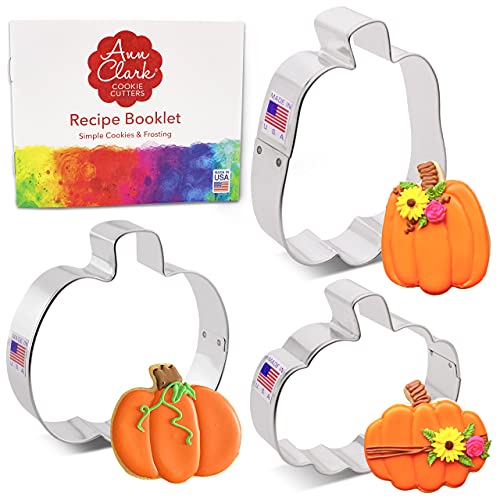 Ann Clark Ausstechform Kürbis Ausstechformen für Halloween, Herbst 3 Teile Set von Ann Clark Cookie Cutters