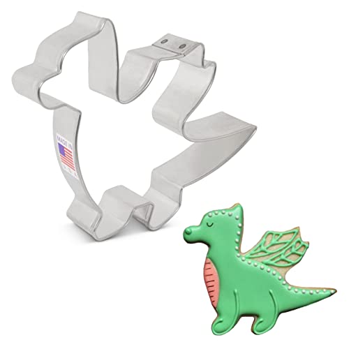 Ann Clark Keksausstecher, Drachenform, 10,2 cm, verzinnter Stahl von Ann Clark Cookie Cutters