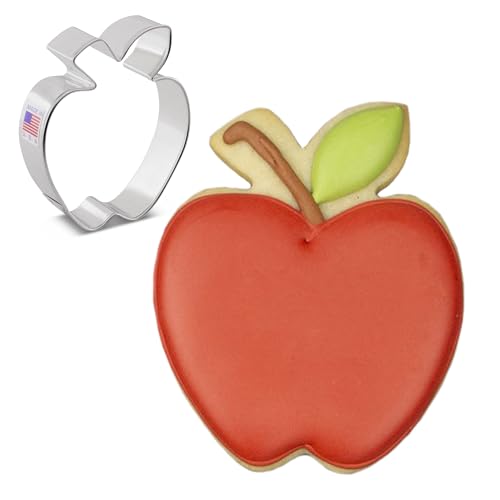 Keksausstecher Apfel, Apfelform, 8,9 cm - Ausstechformen von Ann Clark USA Keksausstecher Apfel, Apfelform, 8,9 cm - Ausstechformen von Ann Clark USA von Ann Clark Cookie Cutters