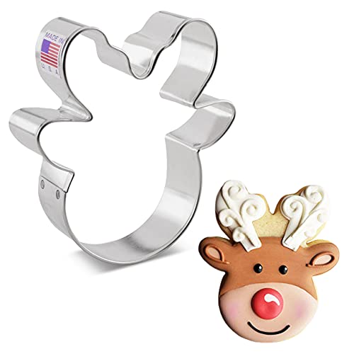 Ann Clark Cookie Cutters Flour Box Bakery Ausstechform mit Rentierkopf, 10,2 cm von Ann Clark Cookie Cutters