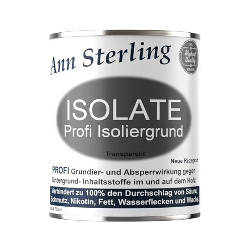 Ann Sterling 1Kg Isoliergrund Absperrgrund für Kreidefarbe Isolate Profi Sperrgrund Grundierung Shabby Chic von Ann Sterling