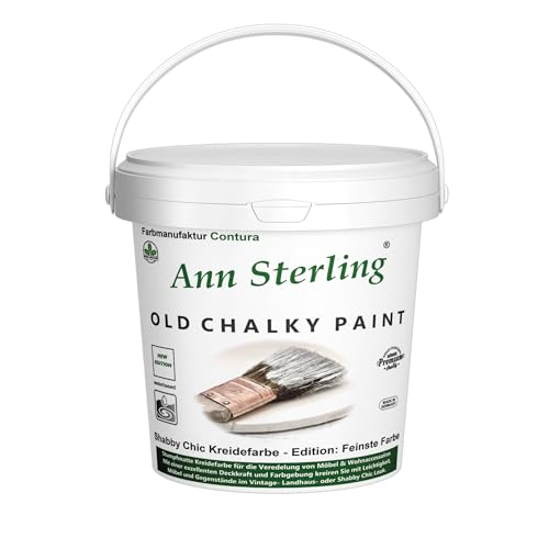 Ann Sterling Kreidefarbe Shabby Chic Farbe: Ivory/Wollweiß/Elfenbein 1,5Kg. / 1 Liter Lack Chalky Paint Ann Sterling Kreidefarbe Shabby Chic Farbe: Ivory/Wollweiß/Elfenbein 1,5Kg. / 1 Liter Lack Chalky Paint von Ann Sterling