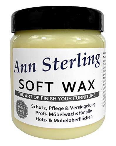 Ann Sterling "Soft Wax" Wachs Möbelwachs Shabby Chic Holzwachs Versiegelung Finish Wachs Kalkwachs (1 Liter, Farblos) von Ann Sterling