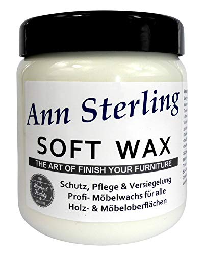 Ann Sterling "Soft Wax" Wachs Möbelwachs Shabby Chic Holzwachs Versiegelung Finish Wachs Kalkwachs (1 Liter, Weiß) von Ann Sterling