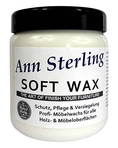 Ann Sterling "Soft Wax" Wachs Möbelwachs Shabby Chic Holzwachs Versiegelung Finish Wachs Kalkwachs (250ml, Weiß) von Ann Sterling