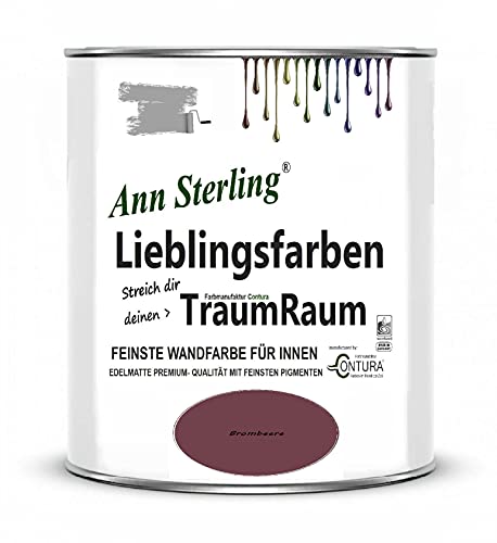 Ann Sterling Wandfarbe Innenraumfarbe Lieblingsfarben Color Farbe Innenfarbe Deckenfarbe (Brombeere) von Ann Sterling
