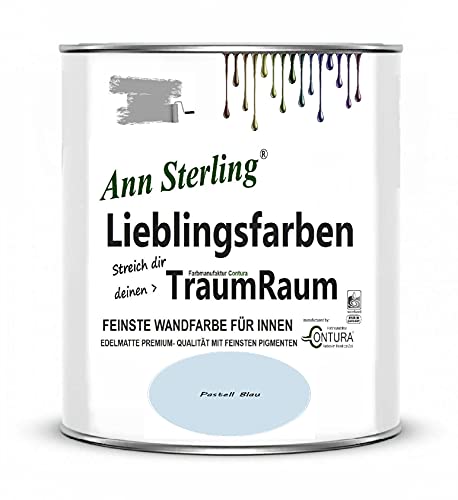 Ann Sterling Wandfarbe Innenraumfarbe Lieblingsfarben Color Farbe Innenfarbe Deckenfarbe (Pastello Blau) von Ann Sterling