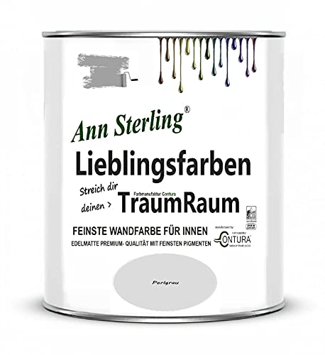Ann Sterling Wandfarbe Innenraumfarbe Lieblingsfarben Color Farbe Innenfarbe Deckenfarbe (Perlgrau) von Ann Sterling