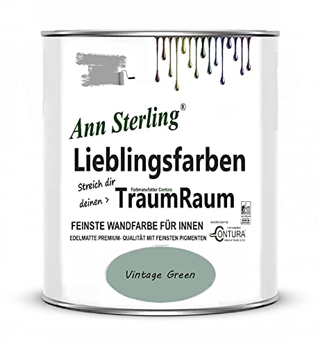 Ann Sterling Wandfarbe Innenraumfarbe Lieblingsfarben Color Farbe Innenfarbe Deckenfarbe (Vintage Green) von Ann Sterling