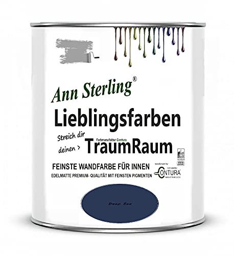 Ann Sterling Wandfarbe Innenraumfarbe Lieblingsfarben Color Farbe Innenfarbe Deckenfarbe (Deep Sea) von Ann Sterling