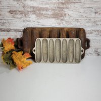 Wagner Ware Krusty Korn Kobs Vintage Maisbrot Pfanne in Teegröße, Vernickelt 1317B von AnnMarnieGoods