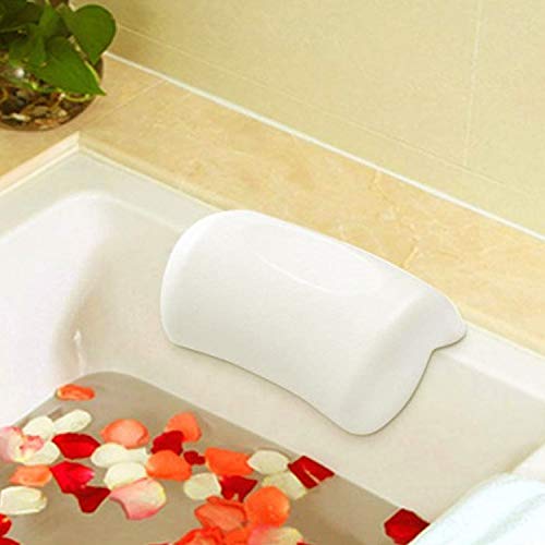 AnnSpa Badewannenkissen Luxus Badewanne & Spa-Kissen mit 7 rutschfest Saugnäpfen, 2 Panel Design für Kopf, Rücken, Schulter, Nacken. Geeignet für Badewannen, Whirlpools und Home Spa (14.5" x 11") von AnnSpa