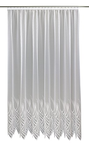 Anna Cortina Gardine, Stoff, weiß, 125 x 750 cm von Anna Cortina