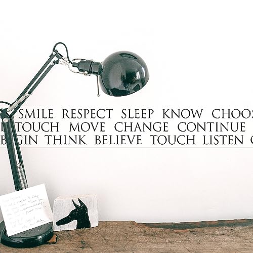 Anna Wand – Selbstklebende Bordüre Tapetenbordüre BEAUTIFUL WORDS” positive Worte s/w – 450 x 11.5 cm – Made in Germany von Anna Wand