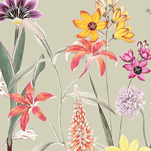anna wand – Selbstklebende Bordüre/Borte/Wandbordüre „Botanical Garden” Blumen floral – Mehrfarbig/Grünbeige – 450 x 11.5 cm – Made in Germany von Anna Wand