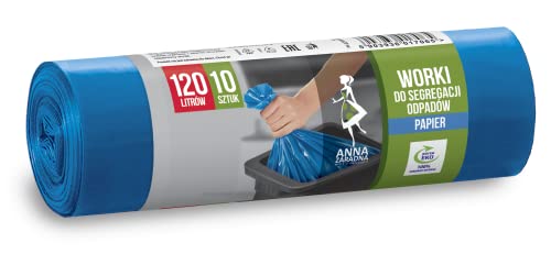 Anna Fadna Mülltrennung PAPIER 120L 10pcs blau von Anna Zaradna