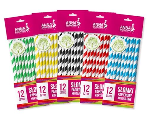 Anna Fadna Papierstrohhalme Cocktail 12pcs von Anna Zaradna