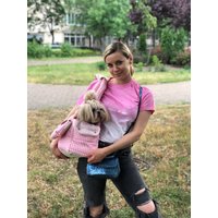 Baby Rosa Und Creme Hunde Tragetasche Prinzessin Hundetasche Custom Tasche Baumwolltasche Für Kleinen Hund Welpen Geburtstags-Hundetasche von AnnaHappydog