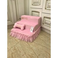 Ballerina Pink Haustiertreppe Minky Fell Hunde -/Katzenrampe von AnnaHappydog