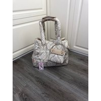 Beige Designer Hundetragetasche Nach Maß Für Kleine Hundetasche Welpentasche Geburtstagshundetasche Baumwollhundebett Sommerhundetasche Puppy Bag von AnnaHappydog