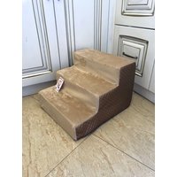 Beige Minky Fell Haustierstufen Kleine Hunde - & Katzentreppen von AnnaHappydog