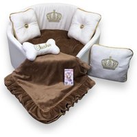 Personalisiertes Minky Fell Hundebett Königliches Haustierbett Mit Kissen von AnnaHappydog