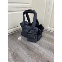 Grau Und Schwarz Designer Hundetragetasche Exklusive Für Kleine Hundetasche Welpe Warme Winter von AnnaHappydog