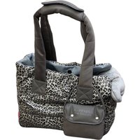 Graue Gepard Hundetasche Designer Welpe Tasche Warme Winter Kleine Maltesertasche Shitzuträger von AnnaHappydog