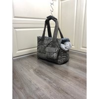 Hellgraue Geparden Hundetragetasche Für Kleine Hundetasche Welpentasche Warme Winter von AnnaHappydog