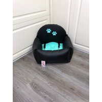 Mint Und Schwarz Hund Autositz Driving Kit Für Designer Luxus Hundebett Reisen Customized von AnnaHappydog