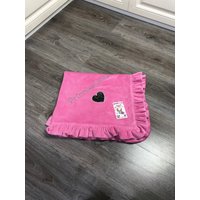 Rosa Decke Für Hund Personalisierte Hundedecke Mit Tombola Personalisierte Maßanfertigung Luxus von AnnaHappydog