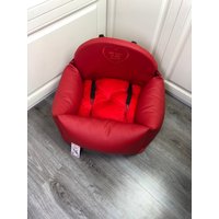 Roter Autositz Für Hund Luxus Rot Fahrset Designer Hundesitz Hundebett Unterwegs Custom von AnnaHappydog