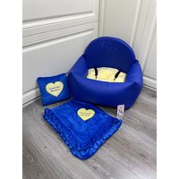 Royal Blau Eco Leder Hundesitz Auto Sitzset Designer Hund Sitz Luxus Hundebett Für Unterwegs Custom Sitz von AnnaHappydog