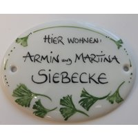 Türschild -S - 155 X 115 Mm " Gingko Und Andere Dekore von AnnaHenkelALMATU
