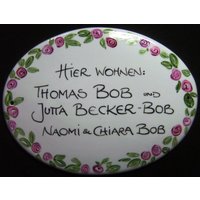 Türschild -S - 155 X 115 Mm " Rose" Und Andere Dekore Türschild -S - 155 X 115 Mm " Rose" Und Andere Dekore von AnnaHenkelALMATU