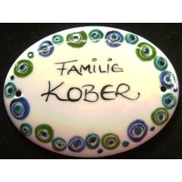 Türschild -Xxs - 100 X 70 Mm "Bobbel Blau Grün" Und Andere Dekore von AnnaHenkelALMATU